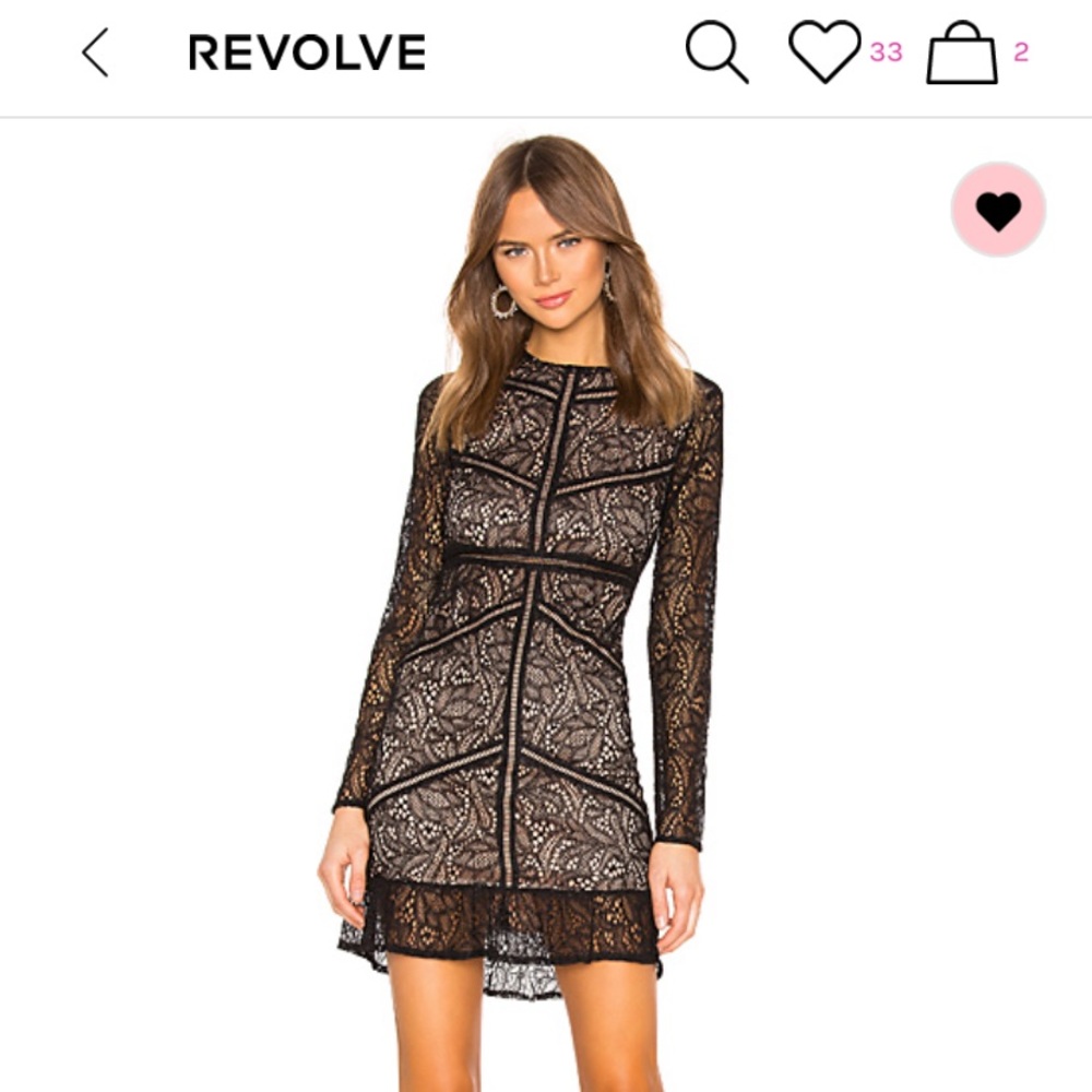Black lace dress